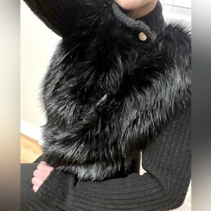 Armani Exchange faux fur jacket